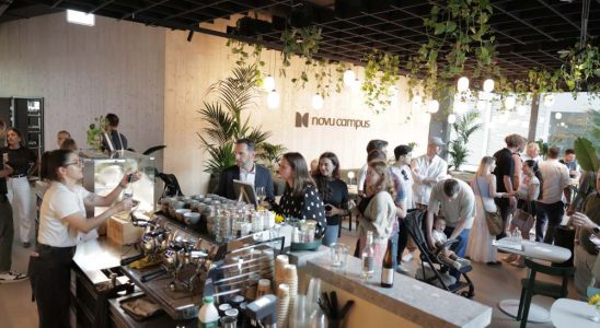 Kaffee, Kunst und modernes Arbeiten: Der Novu Campus ist Arbeitsplatz und kreativer Treffpunkt und Event-Space zugleich. Abbildung: René Stebler
