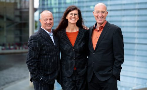 Die Positivity Guides Frank Nesemann, Elke Katharina Meyer und Thomas Achim Werner. Abbildung: Positivity Guides